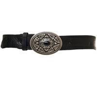 Campomaggi Gürtel - Grained leather belt - Gr. 85 - in Schwarz - für Damen