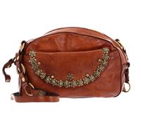 CAMPOMAGGI Half Moon Crossbody Bag Cognac