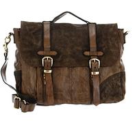 Campomaggi Leder Aktentasche Businesstasche Carrier Bag Verde Militare olivgrün