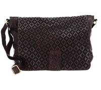 Campomaggi Leder Schultertasche Umhängetasche Crossbody Bag Moro dunkelbraun