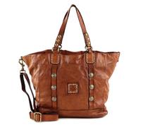Campomaggi Leder Schultertasche Umhängetasche Shopping Bag Cognac terracotta
