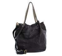 Campomaggi Leder Shopper Umhängetasche Large Shopping Bag Grigio anthrazit