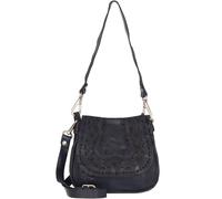 Campomaggi Schultertasche Leder 19 cm blu indaco (tasko00179) blau