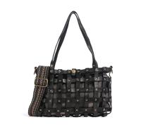 Campomaggi Schultertasche schwarz, Leder, Damen