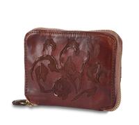 Campomaggi Wallet zip around cow.+floral taser+seams-p/d C002060ND X1410 vinaccia