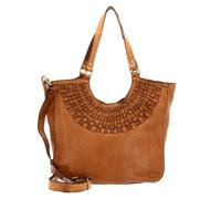 CAMPOMAGGI Woven Leather Bags Shopping Bag L Cammello
