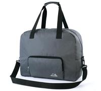 CampTeck U7333 Unisex-Handgepäcktasche, Handgepäck, Unter dem Sitz, Faltbare Reisetasche mit Schultergurt, Geeignet für EasyJet (45 x 36 x 20 cm - 32 L) - Grau