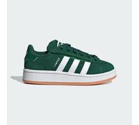 Sneaker ADIDAS ORIGINALS "CAMPUS 00S COMFORT CLOSURE ELASTIC LACE KIDS", Gr. 33, grün (dunkelgrün, cloud weiß, gum 2), Leder, sportlich, Schuhe (18704361-33) dunkelgrün, cloud weiß, gum 2