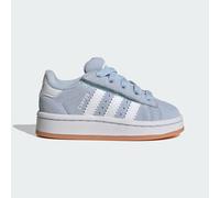 Sneaker ADIDAS ORIGINALS "CAMPUS 00S COMFORT CLOSURE ELASTIC LACE KIDS", Kinder, Gr. 27, crystal sky, ftwr weiß, gum 2, Leder, Synthetik, Schuhe Sneaker, für Babys und Kleinkinder aus Leder und Wildle