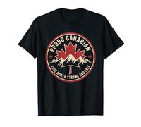 Canada Maple Leaf Mountain Vintage Pride Art T-Shirt