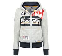 Canadian Peak Face Lady - Sudadera Con Capucha Y Bolsillos - Sudadera Mujeres De Manga Larga Ciente - Rego Ide Para Las Mujeres Otoño Invierno Primavera Verano (Gris claro S-talla 1)