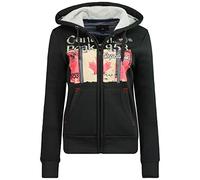 Canadian Peak Farlotteak Lady - Sudadera Mujer Capucha Y Bolsillos - Sudadera De Manga Larga Casu Y Cálida - Rego Ide Para Mujeres Temporada Otoño Invierno Primavera Verano (Negro M-talla 2)