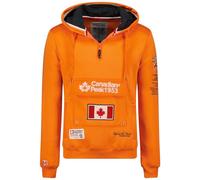 Canadian Peak Galapagos_Men - Men's Zip Pocket Hoodie - Sweatshirt Sweater Logo Long Sleeve Warm - Men's Spring Summer Fall Winter Season (Lightning Orange 3XL)