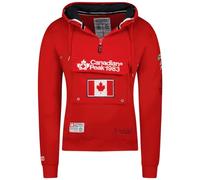 Canadian Peak Galapagos_Men - Men's Zip Pocket Hoodie - Sweatshirt Sweater Logo Long Sleeve Warm - Men's Spring Summer Fall Winter Season (Red XL)