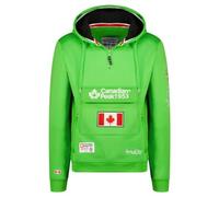 Canadian Peak Galapagos_Men - Men's Zip Pocket Hoodie - Sweatshirt Sweater Logo Long Sleeve Warm - Men's Spring Summer Fall Winter Season (Lightning Green XL)