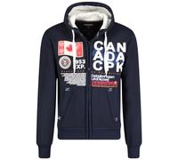 Canadian Peak Gasadeak_Men - Men's Zip Pocket Hoodie - Sweatshirt Sweater Logo Long Sleeve Warm - Men's Spring Summer Fall Winter Season (Navy Blue L)