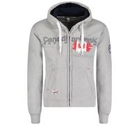 Canadian Peak Gisladeak_Men - Men's Zip Pocket Hoodie - Sweatshirt Sweater Logo Long Sleeve Warm - Men's Spring Summer Fall Winter Season (Light Grey L)