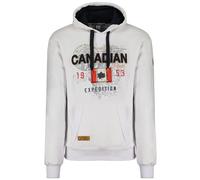 Canadian Peak Guitreak_Men - Men's Zip Pocket Hoodie - Sweatshirt Sweater Logo Long Sleeve Warm - Men's Spring Summer Fall Winter Season (White XL)
