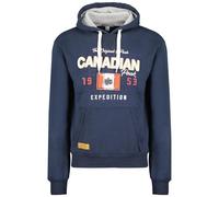 Canadian Peak Guitreak_Men - Men's Zip Pocket Hoodie - Sweatshirt Sweater Logo Long Sleeve Warm - Men's Spring Summer Fall Winter Season (Navy Blue L)