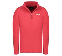 Canadian Peak Herren Microfleece Tugeak Half Zip leicht warm Polyester atmungsaktiv Raglanärmel Stickerei Brust Outdoor Freizeit bequem modern Herrenmode (Rot L)