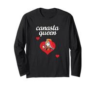 Canasta Queen - Spielkarten Liebhaber klassisches Kartenspiel Langarmshirt