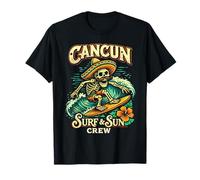 Cancun Mexico Surf and Sun Crew Sommerurlaubs-T-Shirt T-Shirt