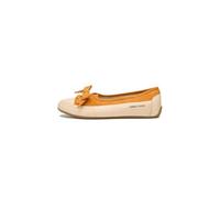 Candice Cooper Candy Bow Tamponato Calf/Velvet Wildleder Ecru-Clementine, Ecru Clementine, 40 EU