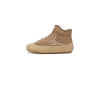 Candice Cooper Hohe Sneakers aus Leder und Veloursleder, Beige- 41
