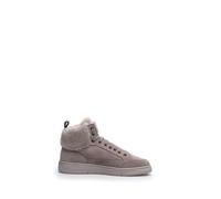 Candice Cooper Low-Top Sneaker - Lace-Up Flat Shoes With Plush Fur Collar - Gr. 39 (EU) - in Rosa - für Damen