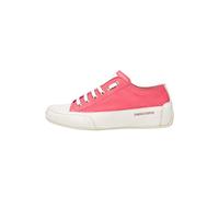 Candice Cooper Rock S-Sneakers aus Leder in Vintage-Optik, Korallenrot 34