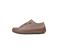 Candice Cooper Rock-Sneakers aus Leder und Veloursleder, Taubengrau 38