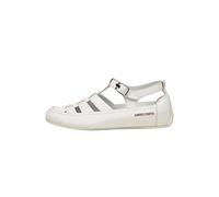Candice Cooper ROCK T-BAR-Sandalen aus Leder, weiß 37