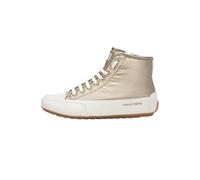 Candice Cooper Sneaker aus Krustenleder und technischem Gewebe, Gold 38