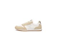 Candice Cooper Sneakers aus Veloursleder und technischem Stoff, Weiß-Platin 37