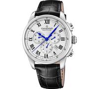 Candino Uhr Für Herren C4745/4 Gents Sport Silber Edelstahl Case SchwarzLeder Band