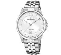 Candino Herrenuhr C4762/1 Herren Classic Timeless Gehäuse Edelstahl Grau Armband Edelstahl Grau, weiß