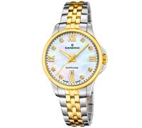 Candino Damenuhr Edelstahl Silber Gold Elegance Armbanduhr UC4767/1 Analoguhr