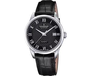 Candino Herrenarmbanduhr C4712/D Edelstahl Leder schwarz