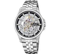 Candino Swiss Herren Automatik Uhr aus Edelstahl 316L Silber - Analoge Herrenuhr - Saphirglas mit hoher Widerstandsfähigkeit - Wasserdicht bis 5 ATM C4781/2 Automatic