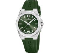 Candino Uhr Für Damen C4777/4 Lady Casual Silber Edelstahl Case GrünSilikon Band