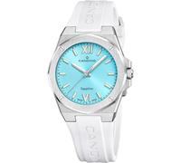 Candino Uhr Für Damen C4777/2 Lady Casual Silber Edelstahl Case WeißSilikon Band