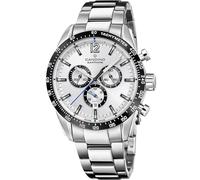 Candino Swiss Herren Analog Uhr Edelstahl 316L - Quarz - Chronograph - Kalender - Saphirglas mit hoher Widerstandsfähigkeit - Wasserdicht 10 ATM C4757/A Gents Chrono Timeless