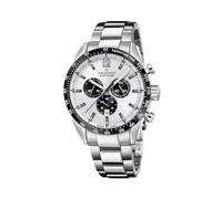Candino Swiss Herren Analog Uhr Edelstahl 316L - Quarzwerk - Chronograph - Kalender - Saphirglas widerstandsfähig - Wasserdicht 10 ATM C4757/E Gents Chrono Timeless