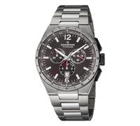 Candino Swiss Herren Analog Uhr Titan Grau - Quarzwerk - Kalender - Saphirglas mit hoher Widerstandsfähigkeit - Wasserdicht 10 ATM C4603/P Titanium