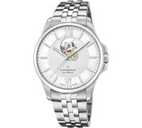 Candino Herrenuhr C4780/1 Automatic Gehäuse aus Edelstahl 316L, silberfarben, Armband aus Edelstahl 316L, silberfarben, weiß