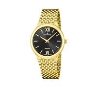 Candino Swiss Herren Uhr Analog aus Edelstahl 316L Gold - Quarzwerk - Saphirglas mit hoher Widerstandsfähigkeit - Wasserdicht bis 5 ATM C4790/4 1947