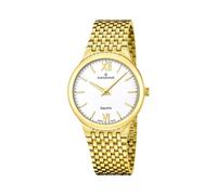 Candino Swiss Herren Uhr Analog aus Edelstahl 316L Gold - Quarzwerk - Saphirglas mit hoher Widerstandsfähigkeit - Wasserdicht bis 5 ATM C4790/1 1947