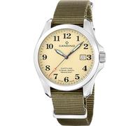 Candino Herrenuhr C4785/1 Field Watch Gehäuse aus grauem Edelstahl, graues Edelstahlarmband