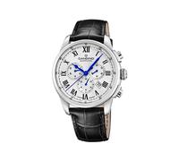 Candino Uhr Für Herren C4745/4 Gents Sport Silber Edelstahl Case SchwarzLeder Band
