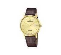 Candino Uhr Für Herren C4726/2 Couple Classic Gold Edelstahl Case BraunLeder Band